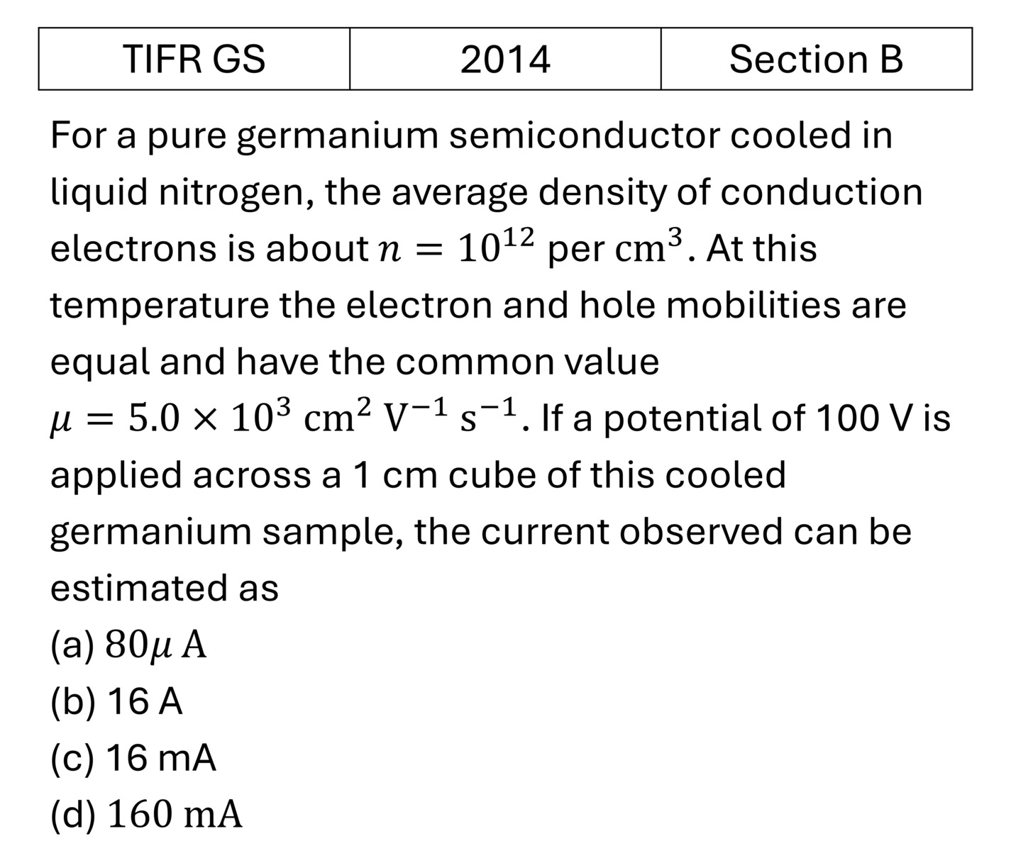 Question 1