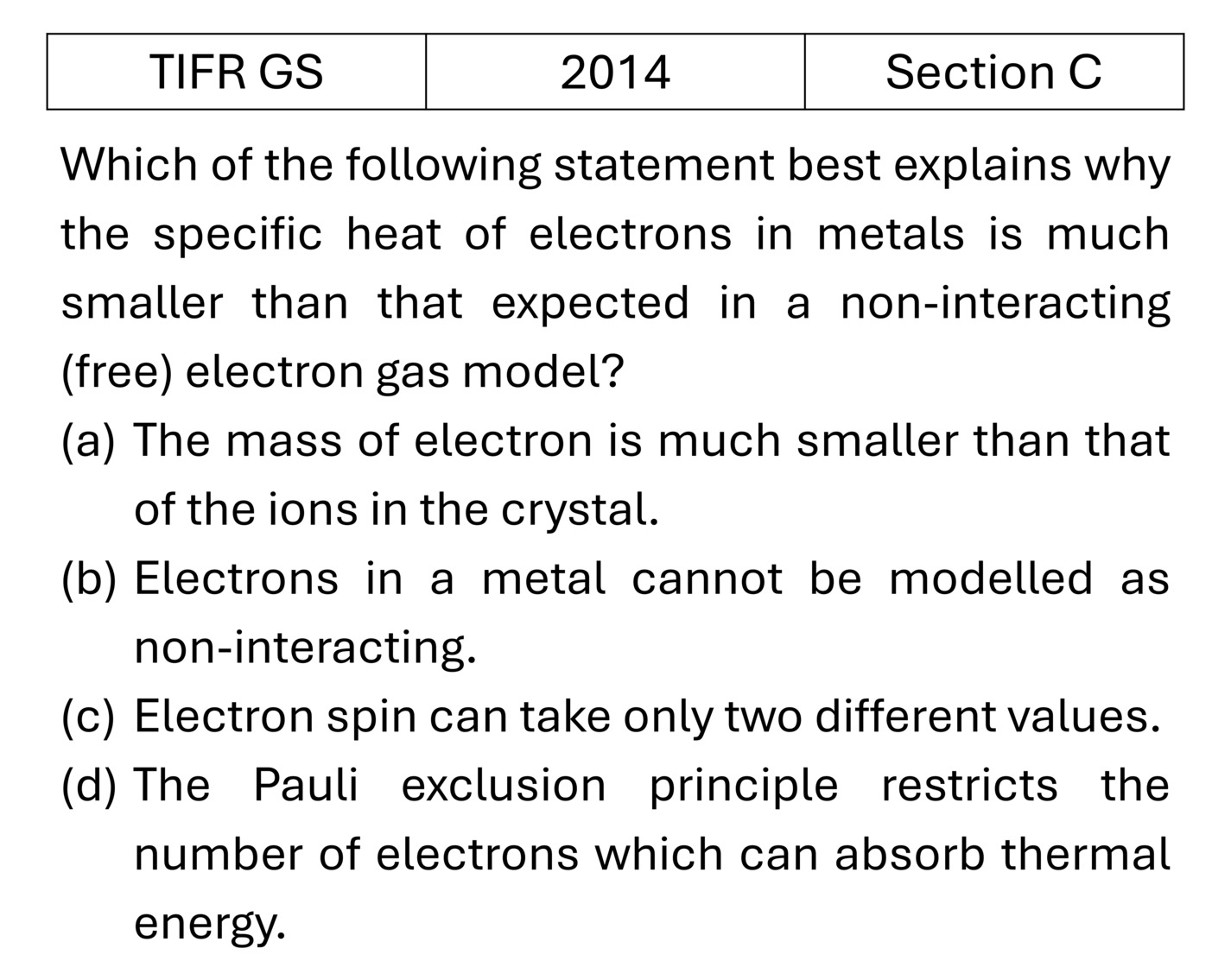 Question 1