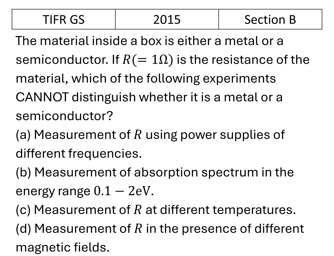 Question 5
