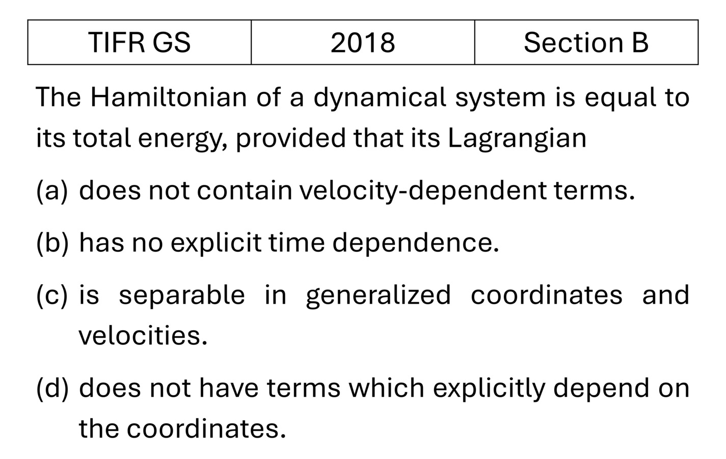 Question 5