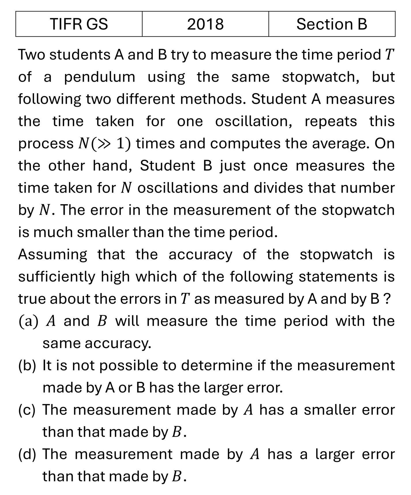 Question 3