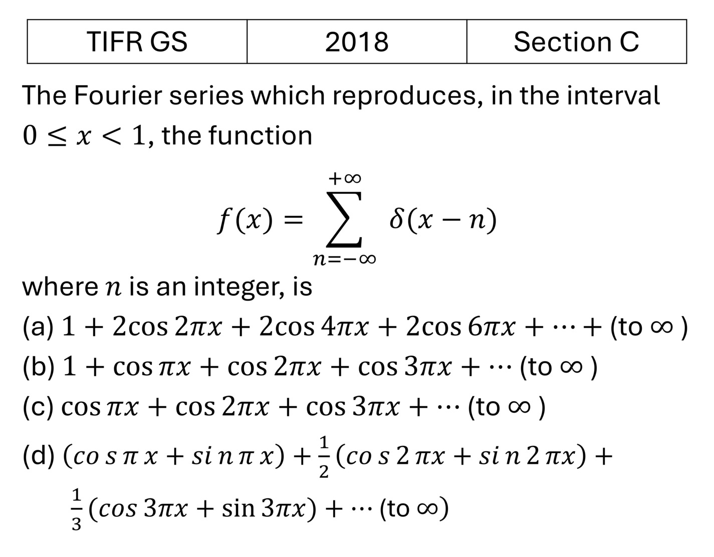 Question 3