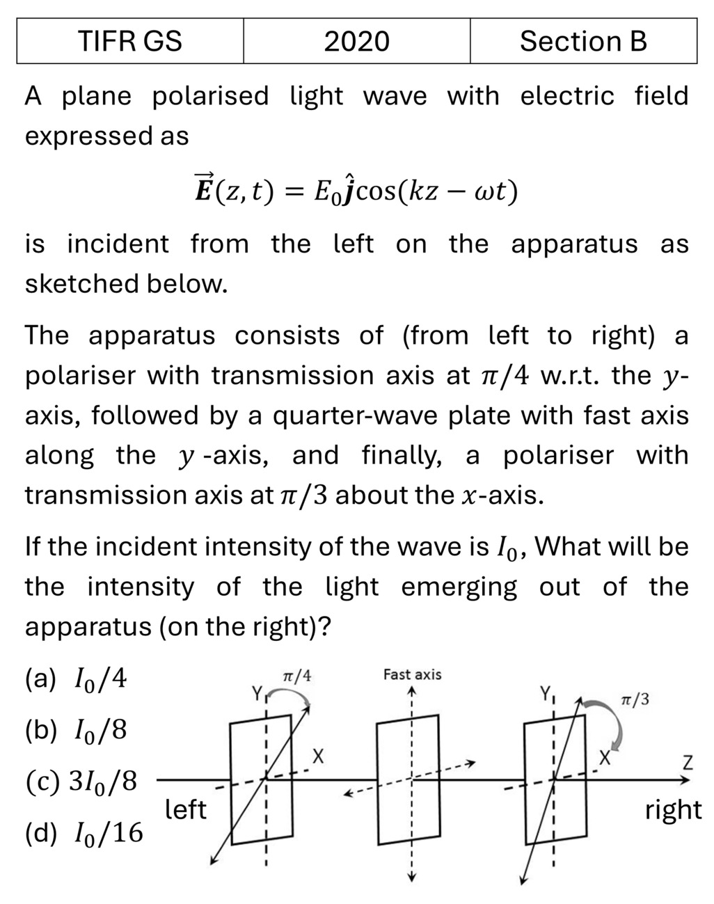 Question 1