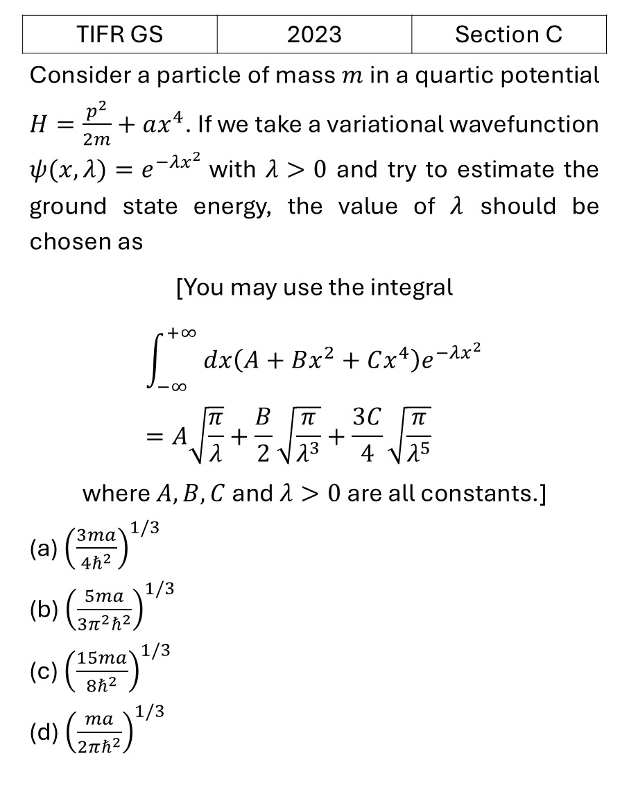 Question 1