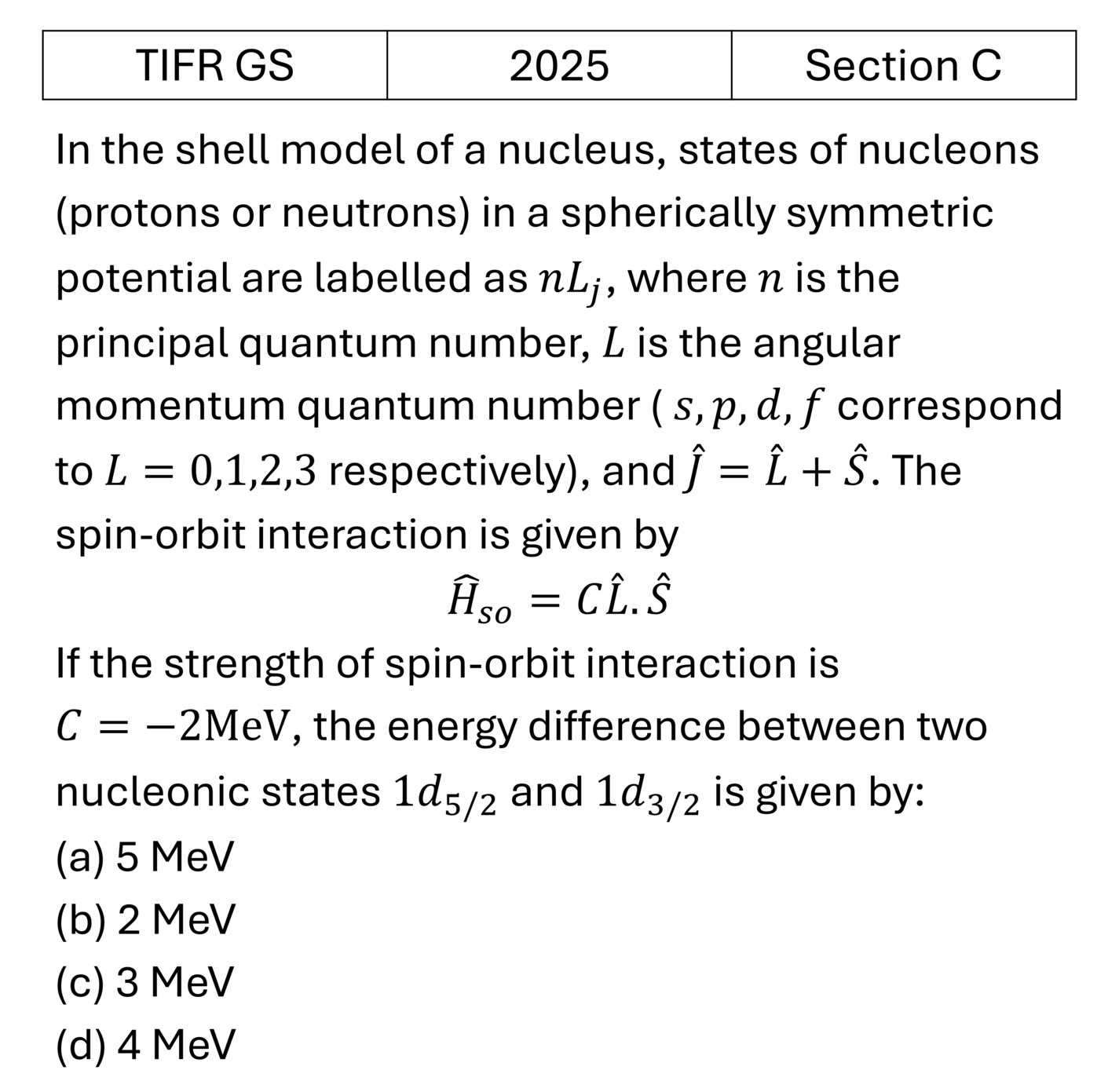 Question 3