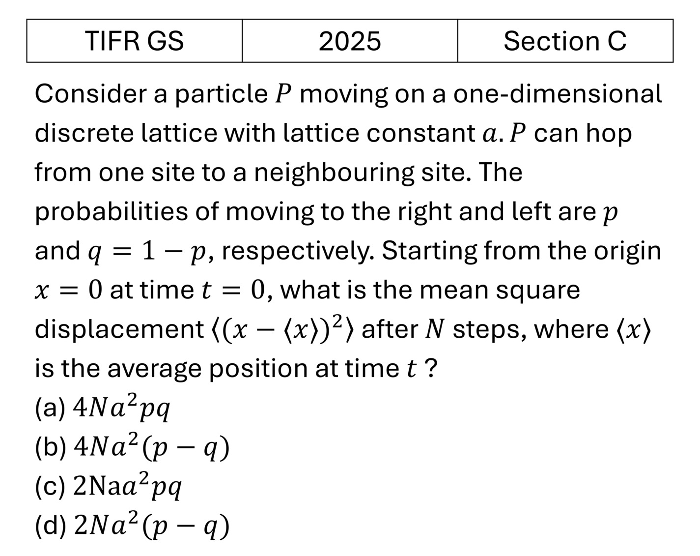 Question 3