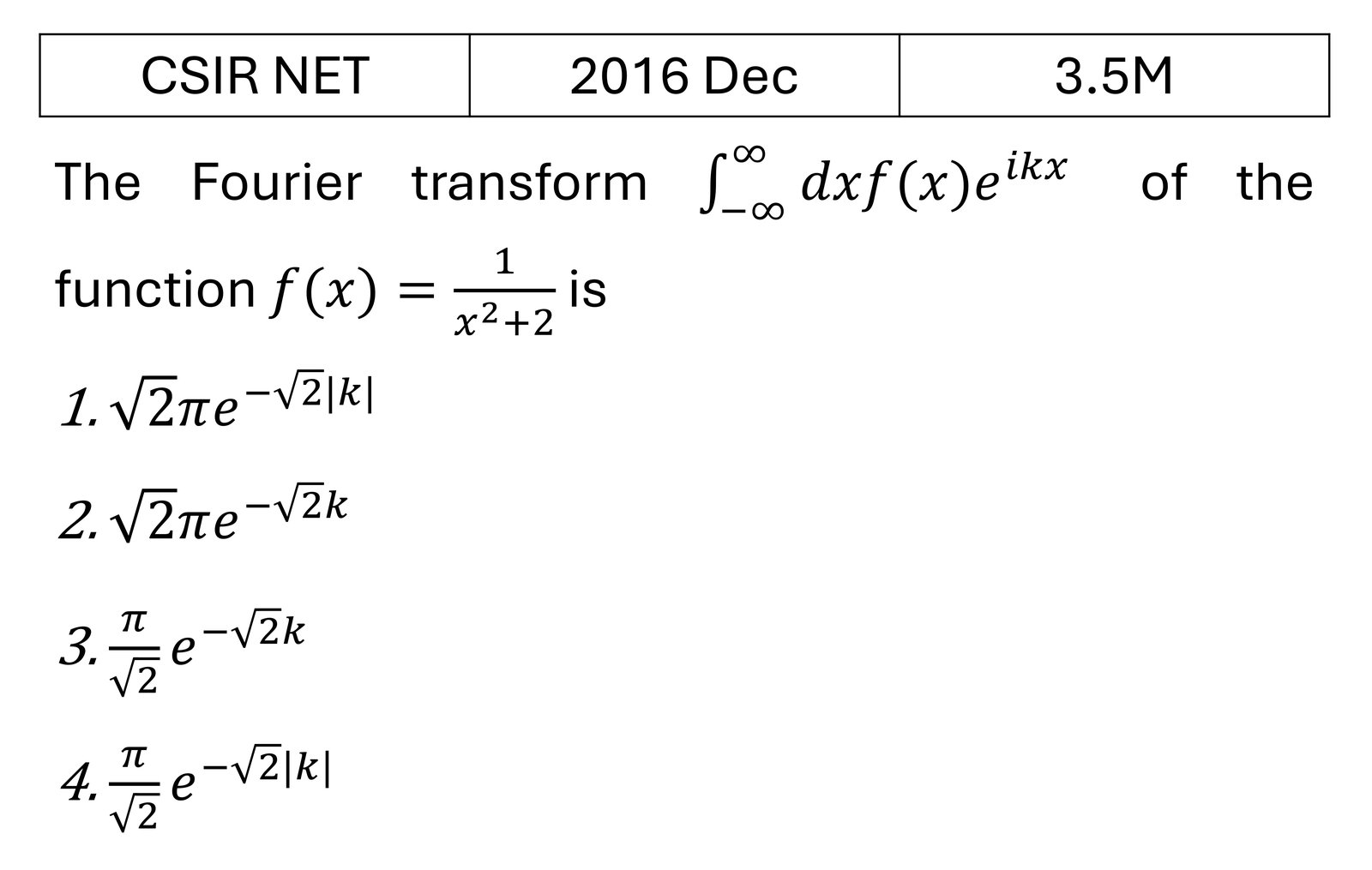 Question 3