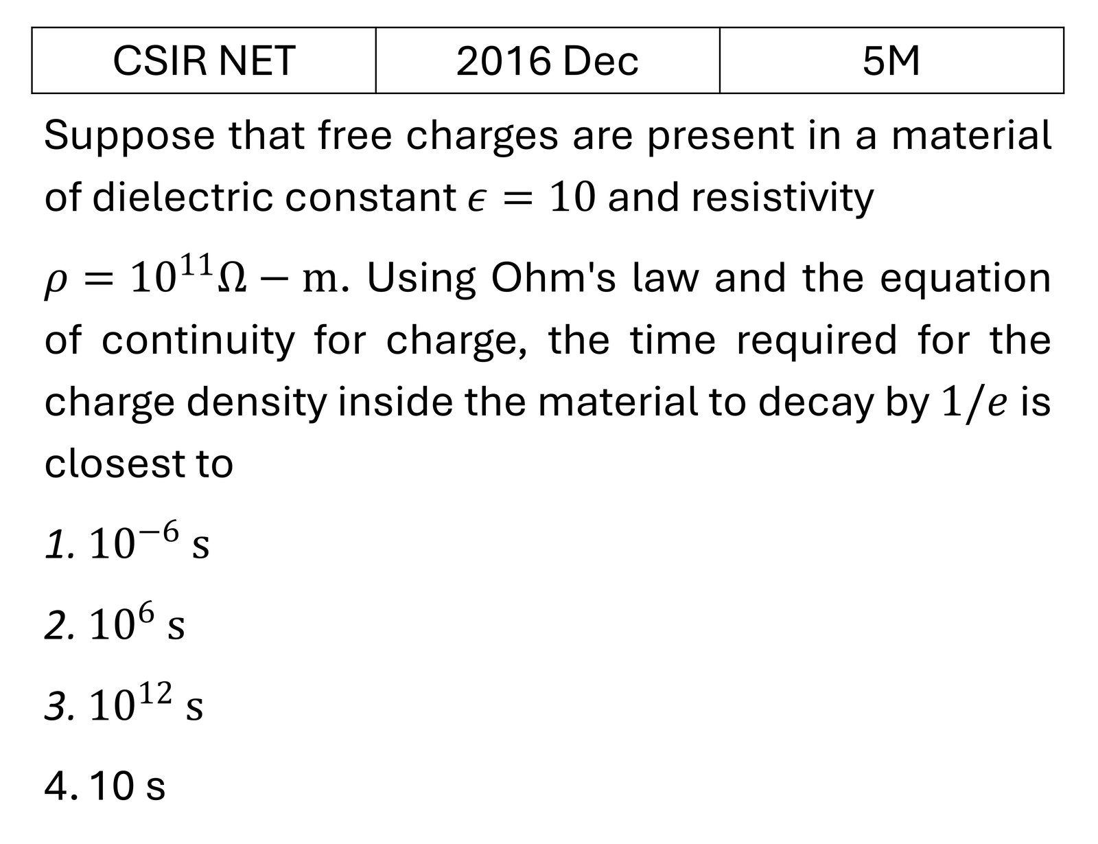 Question 5
