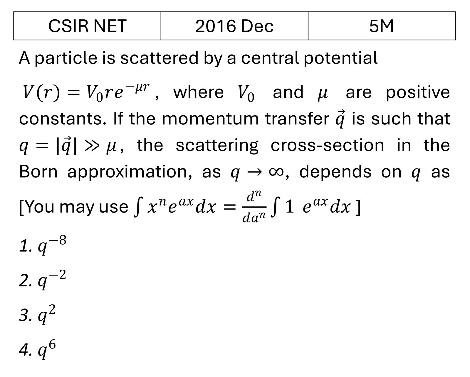Question 4