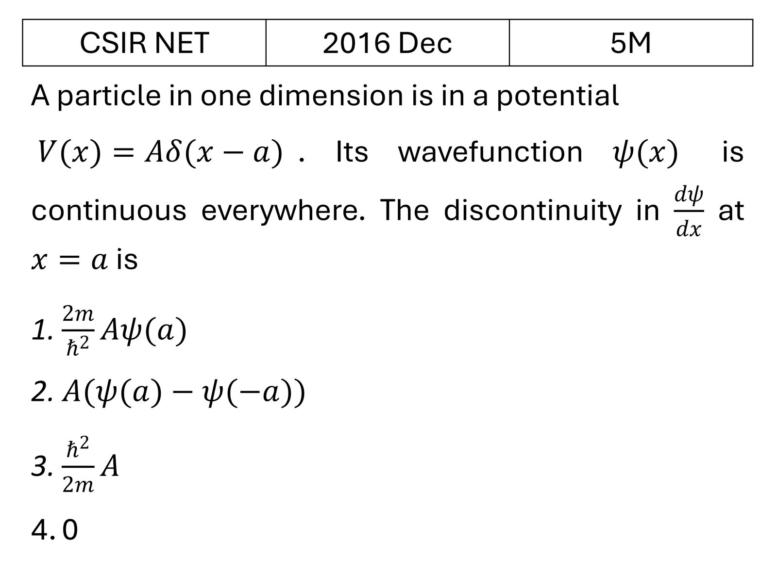 Question 1