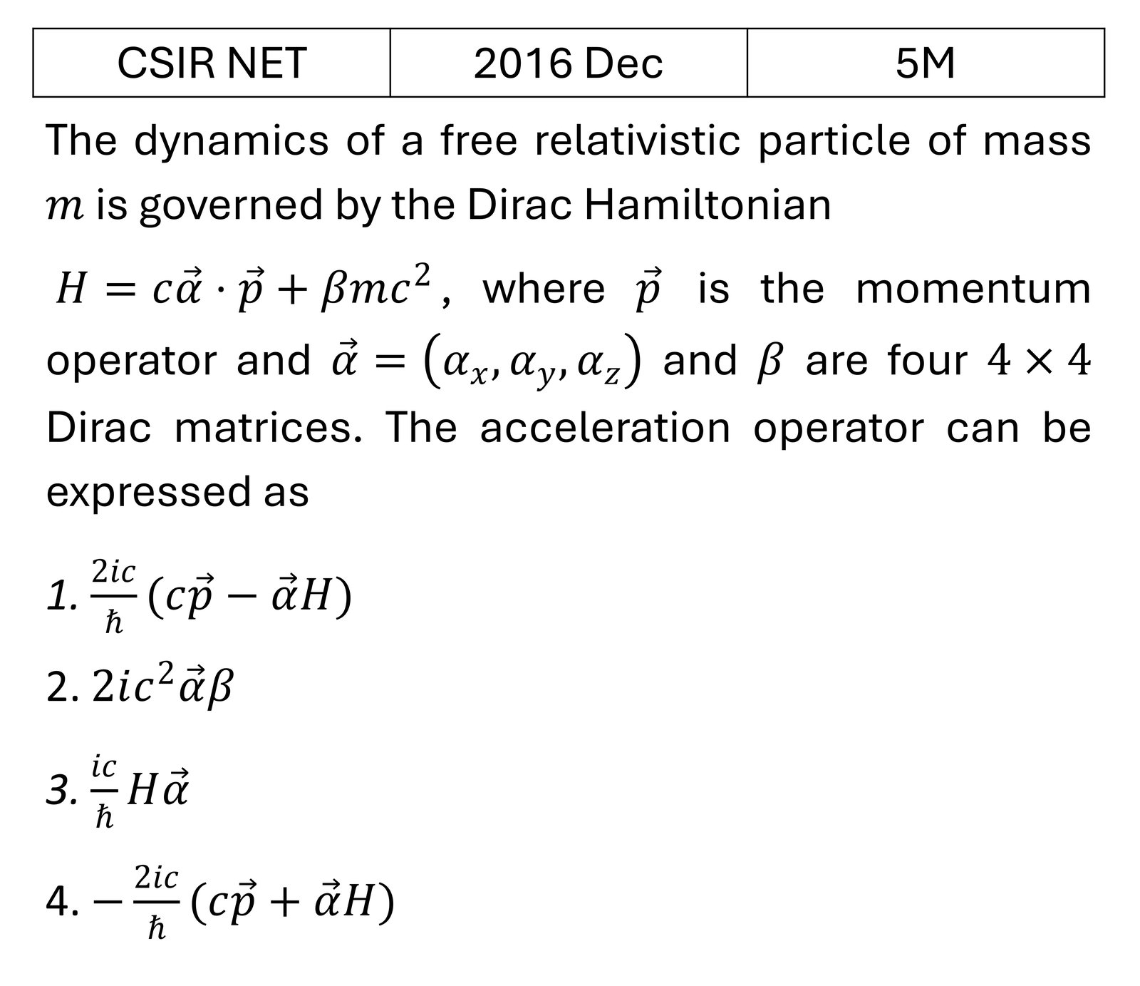 Question 1