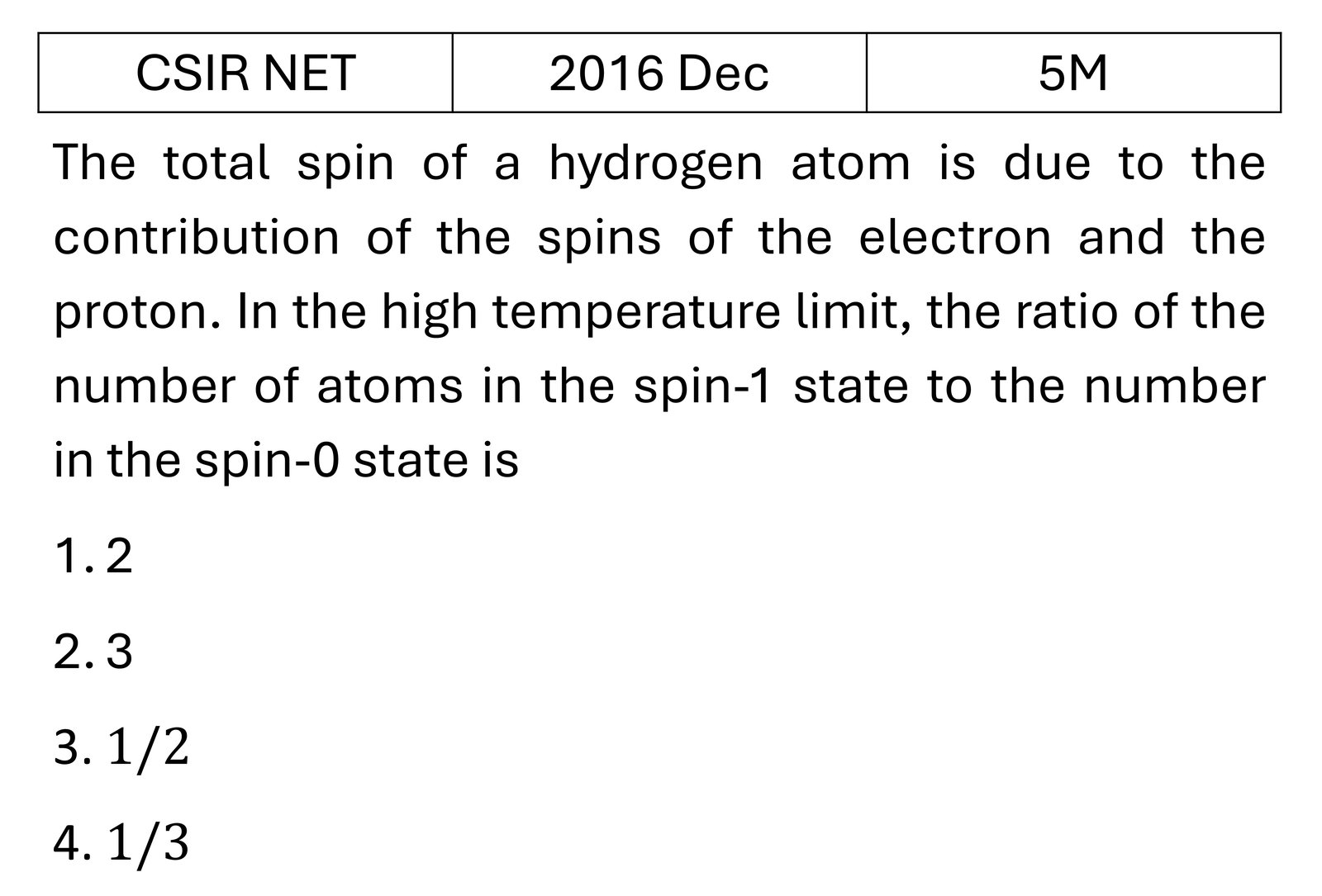Question 3