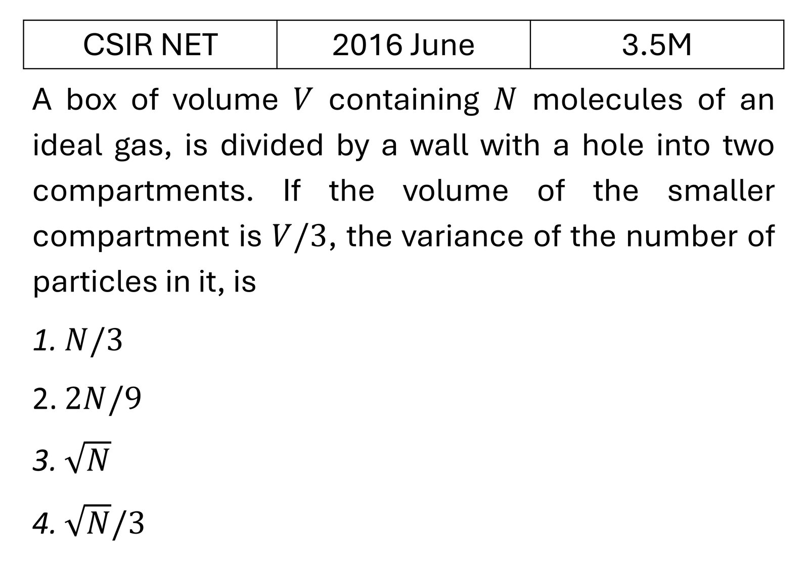 Question 3