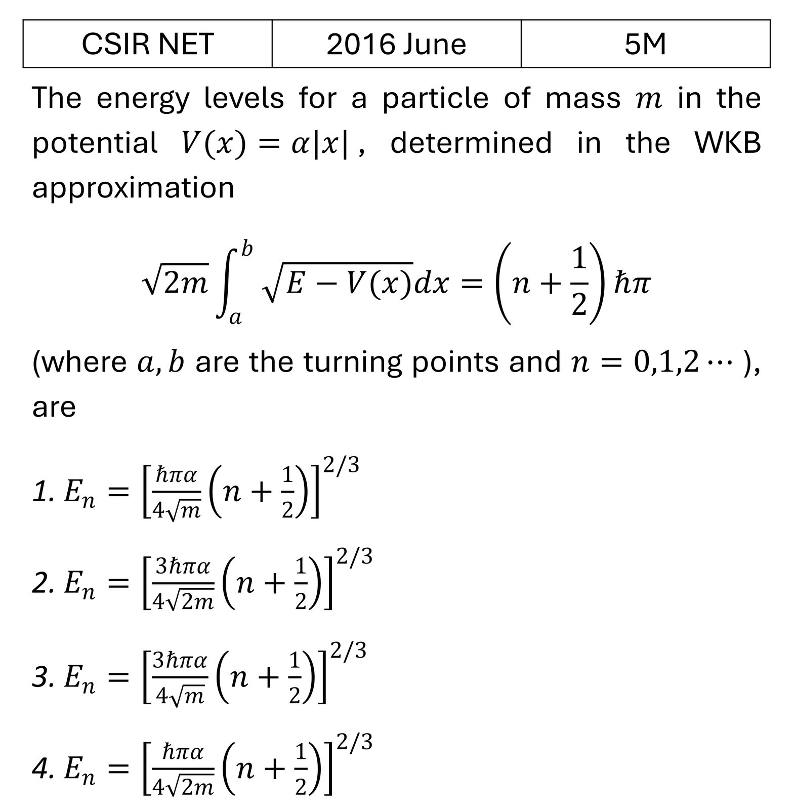 Question 1