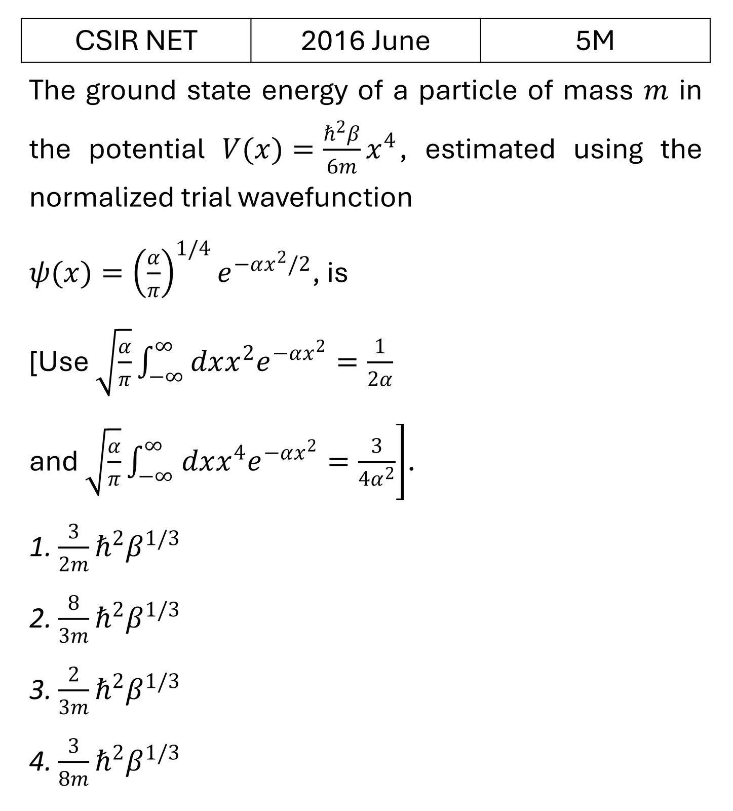 Question 3