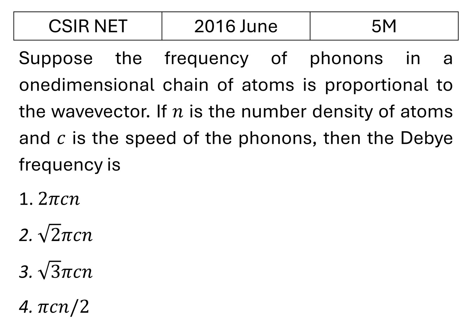 Question 1