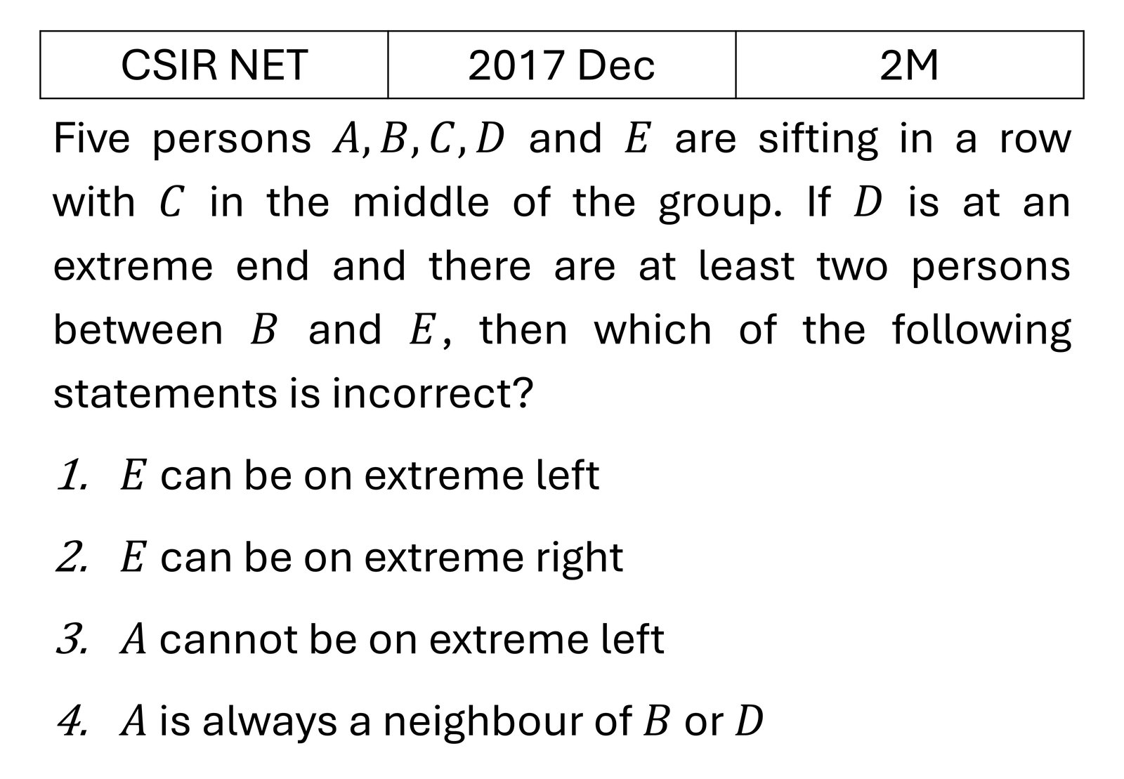 Question 18