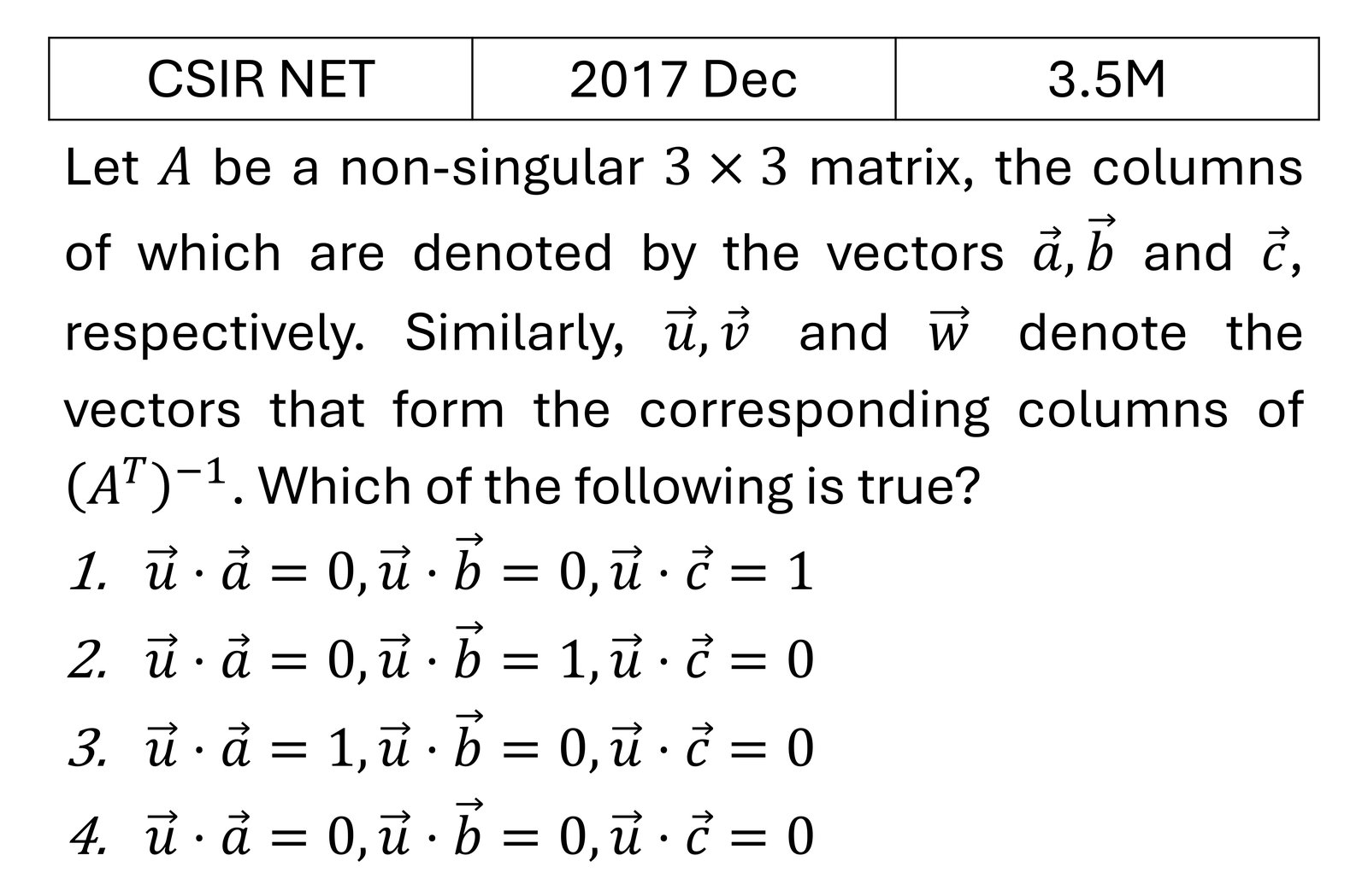 Question 3