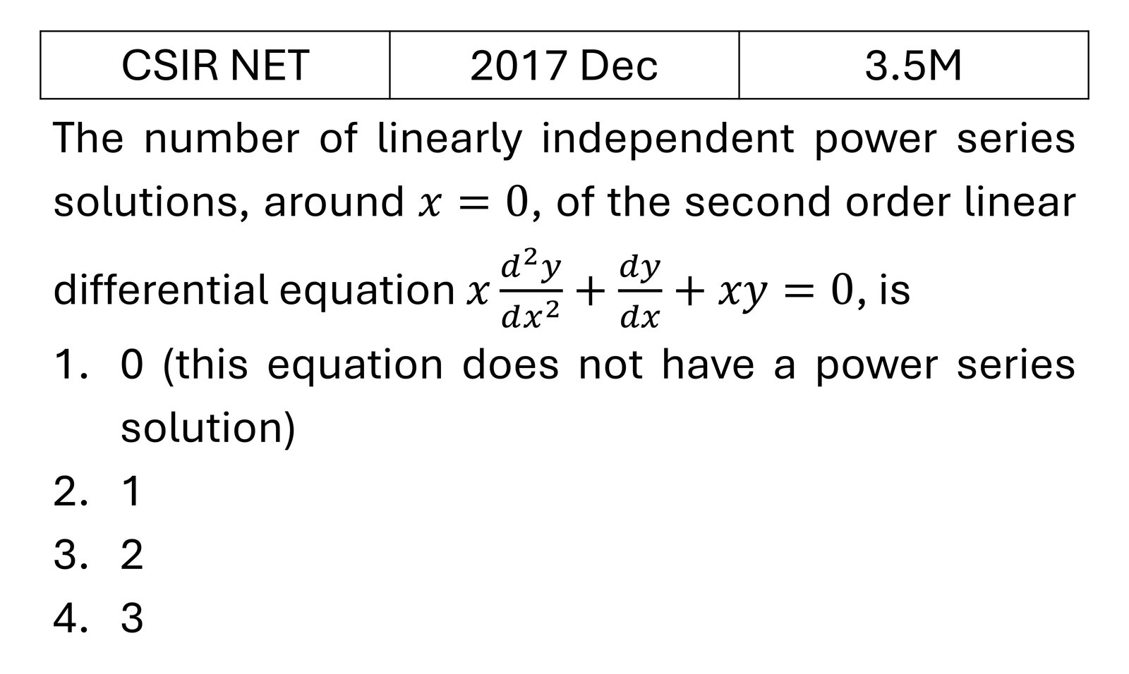 Question 3