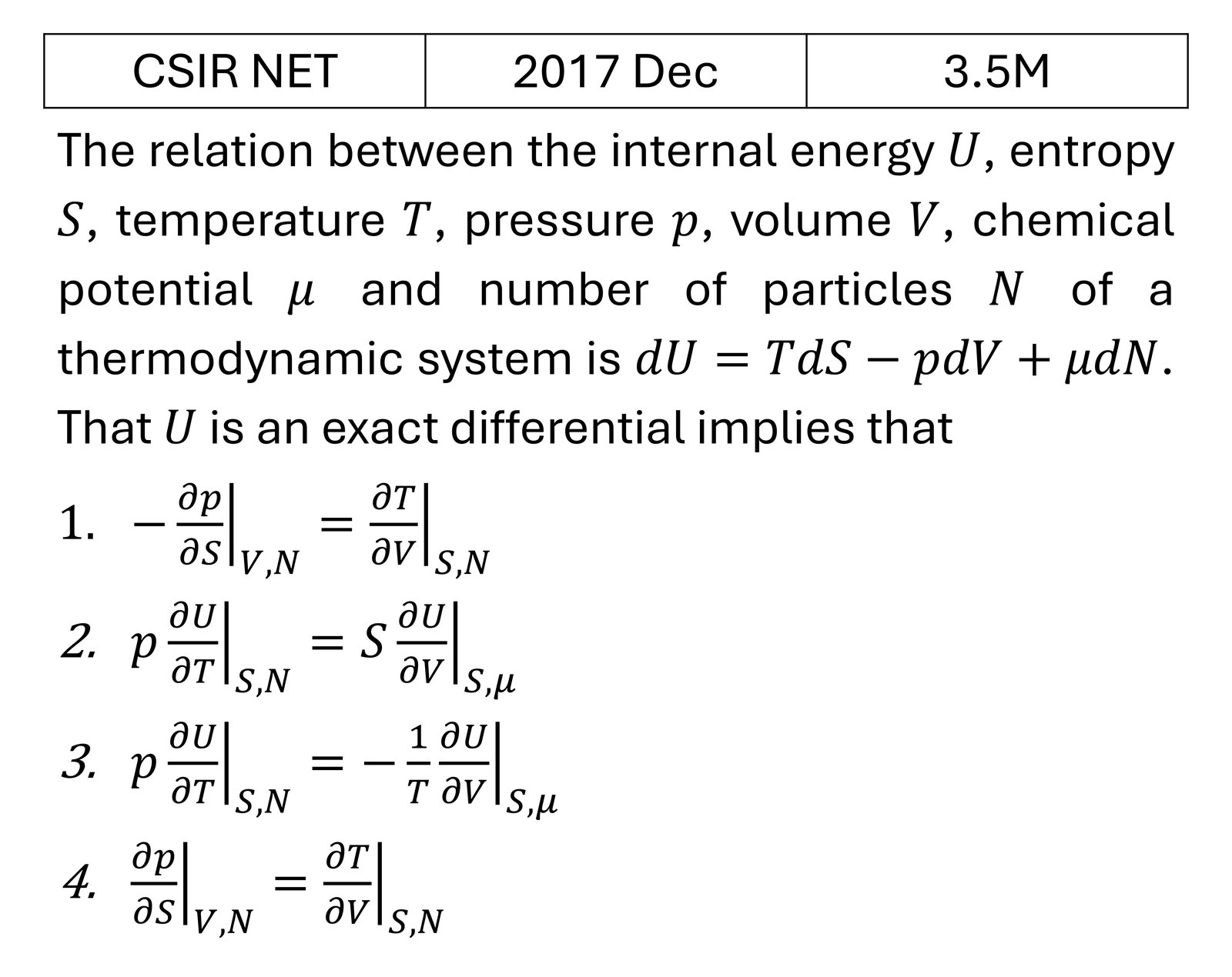 Question 1