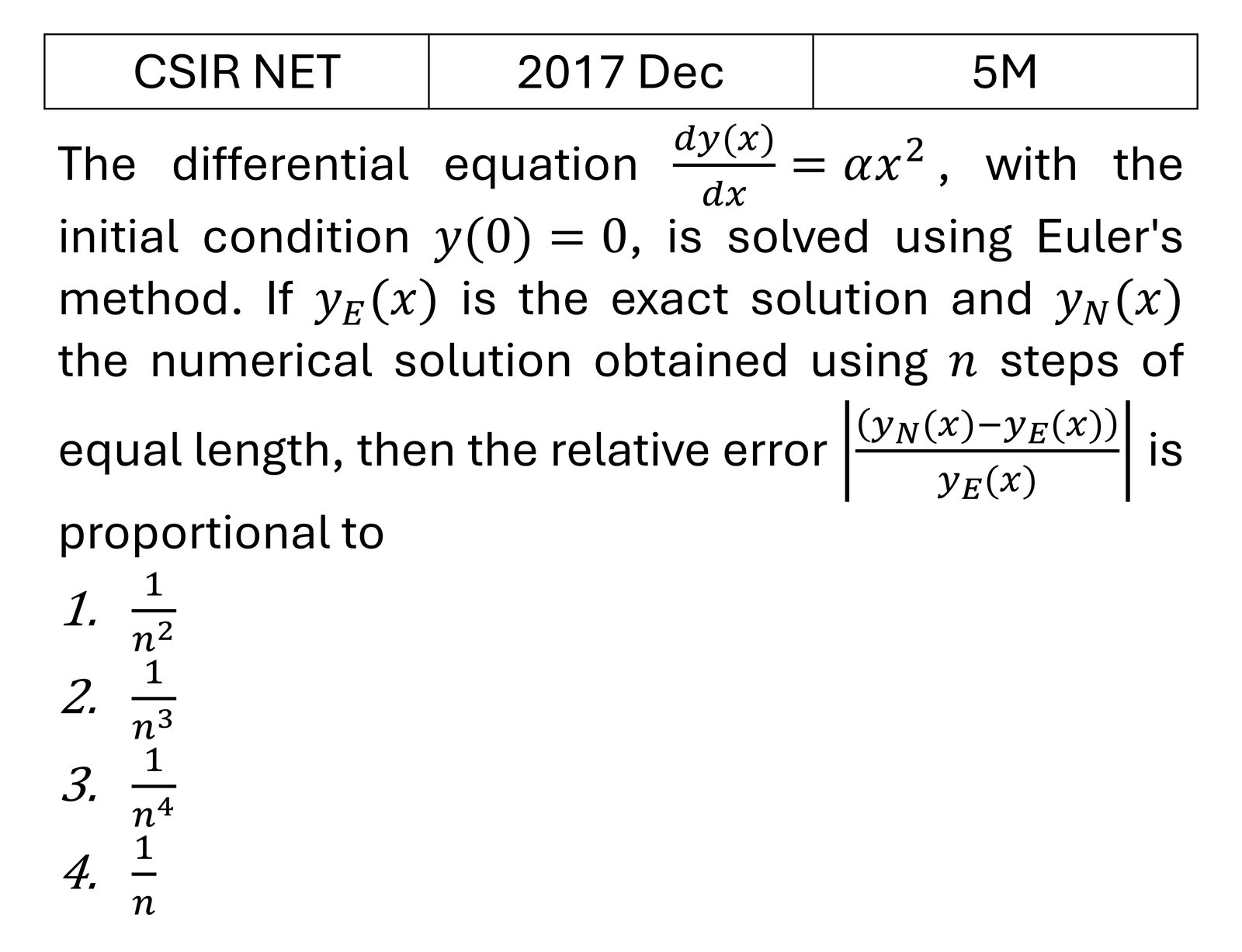 Question 5