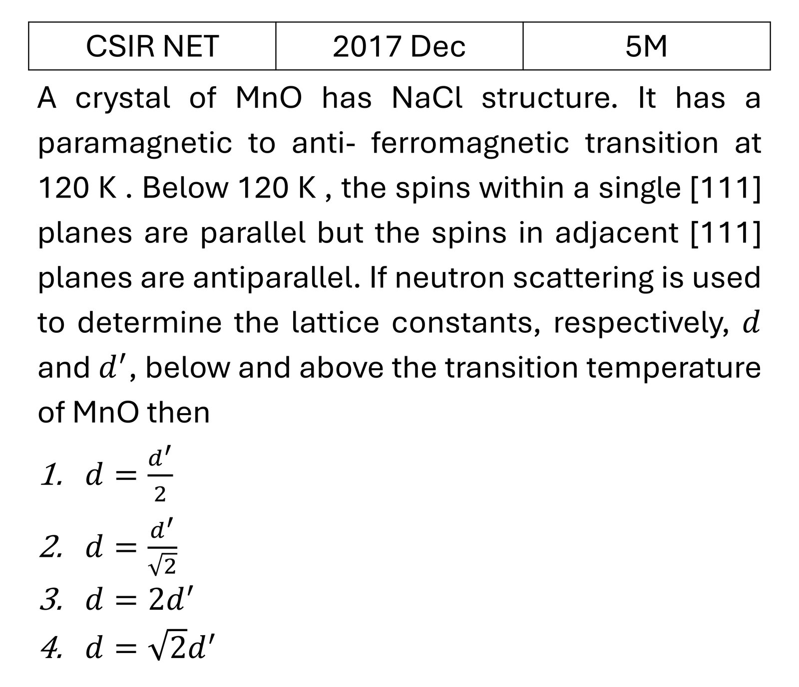 Question 3