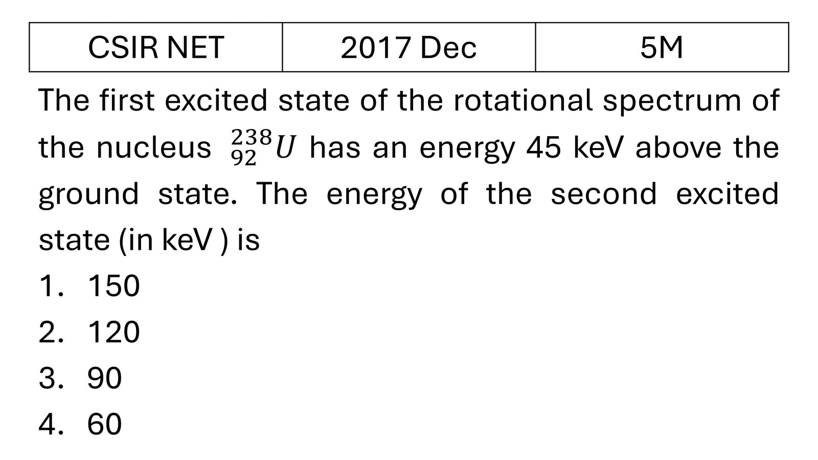 Question 1