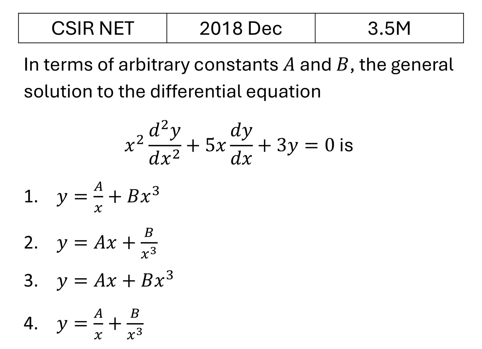 Question 5