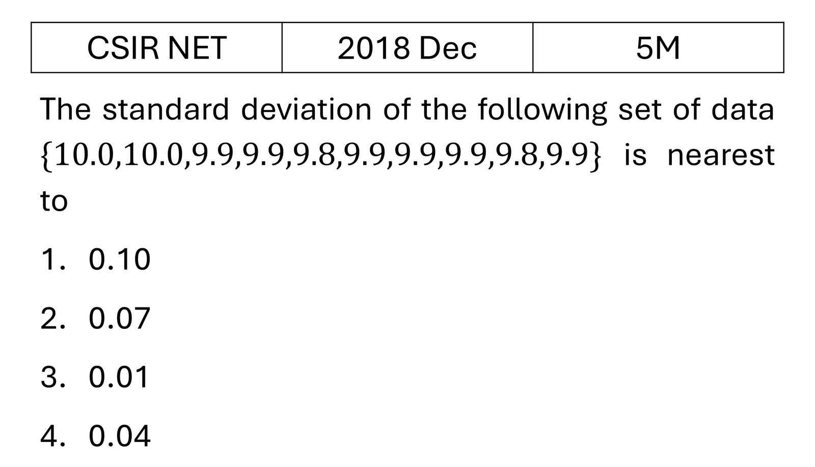 Question 5