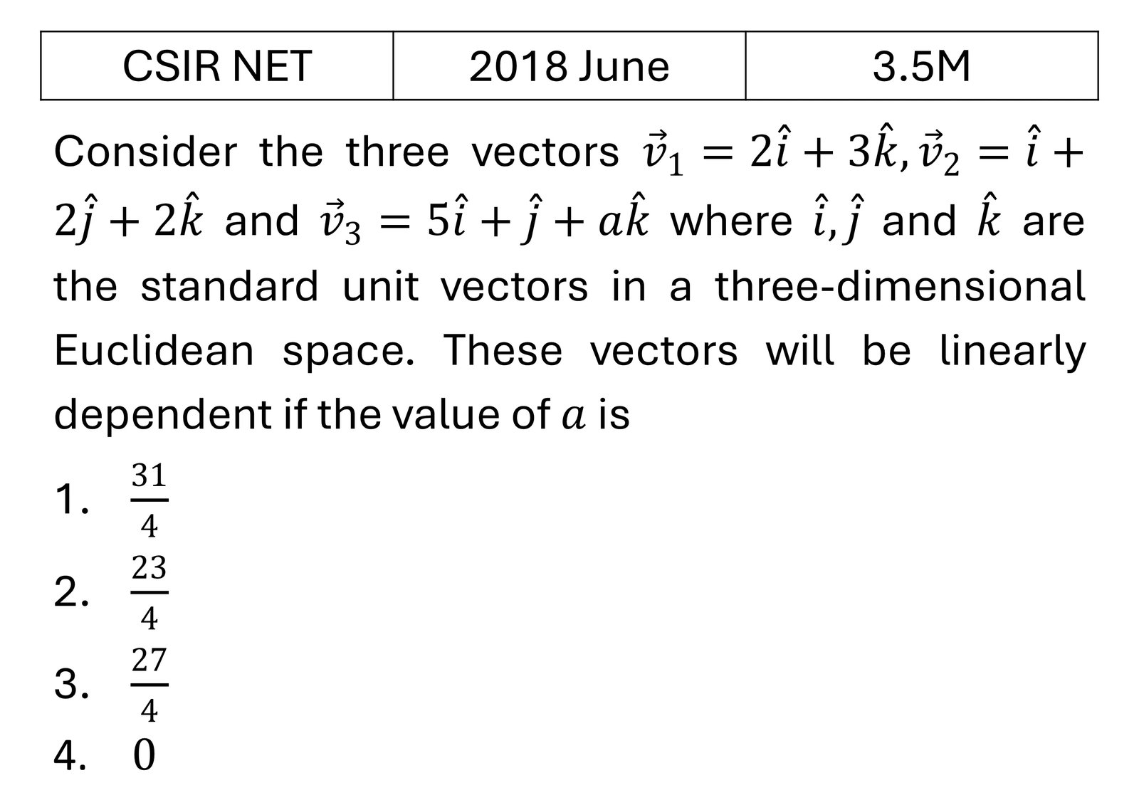 Question 3