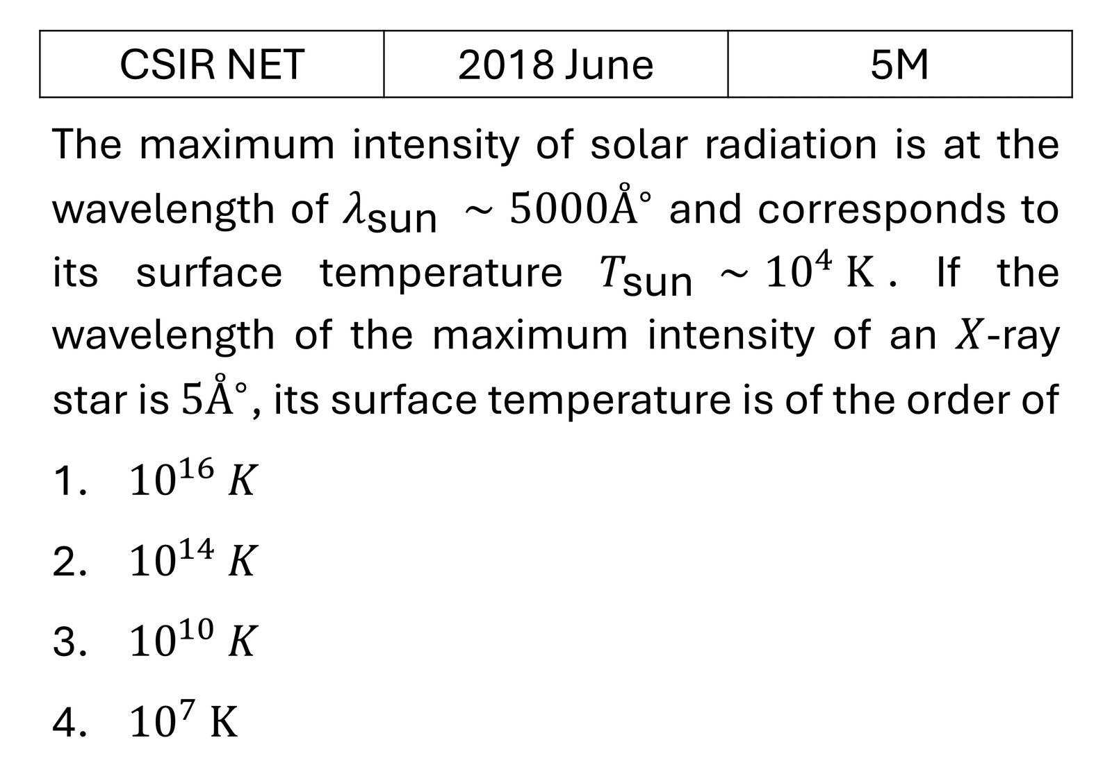 Question 1