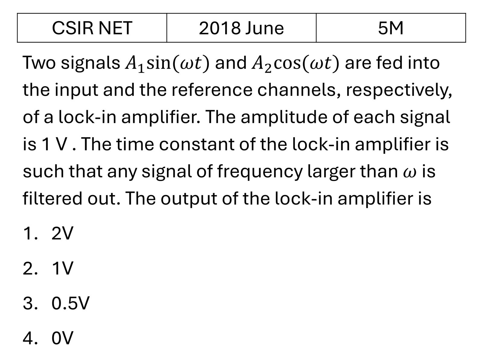 Question 5