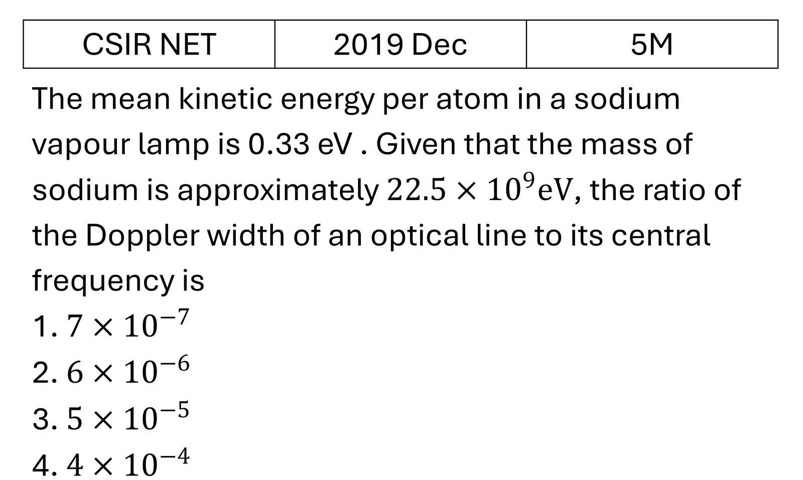 Question 1