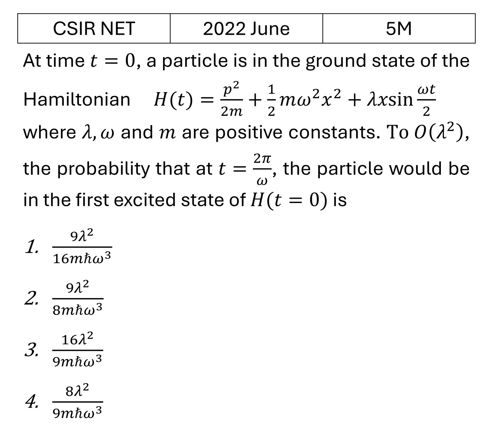 Question 16