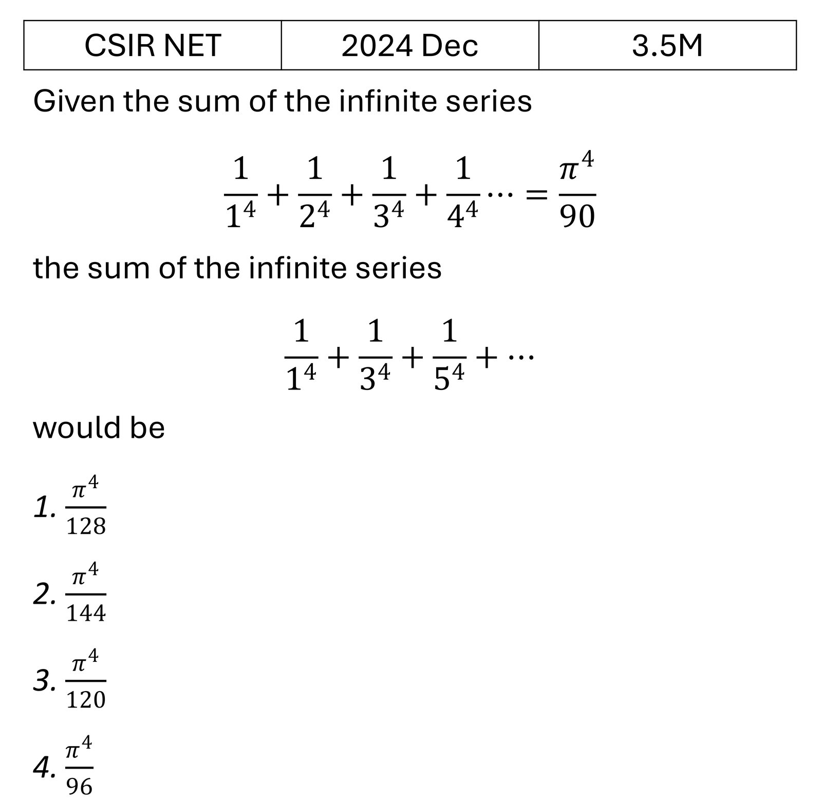 Question 8