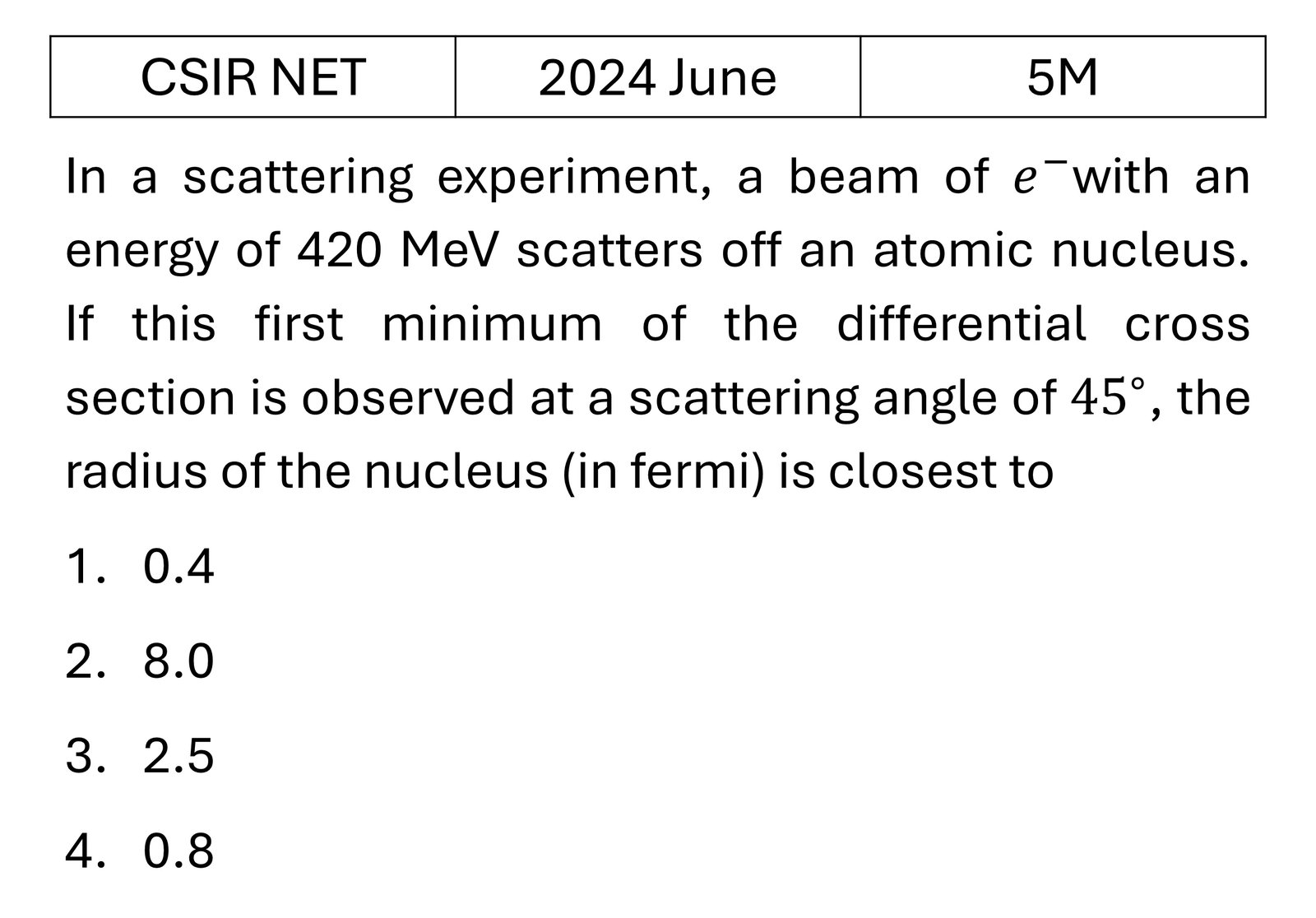 Question 8