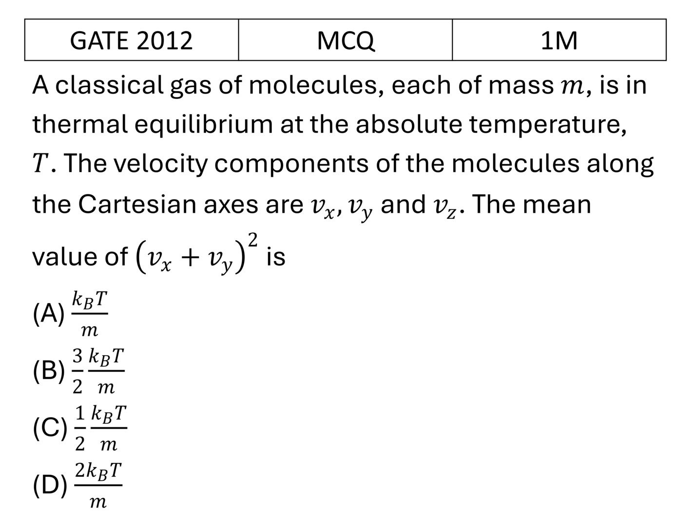 Question 1