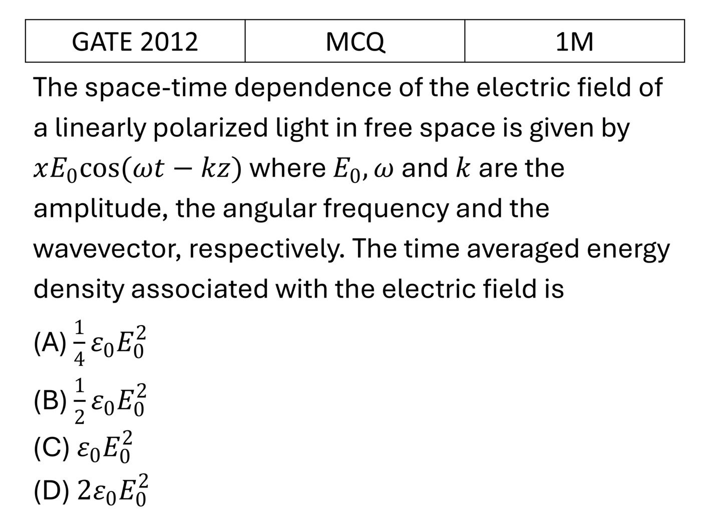 Question 1