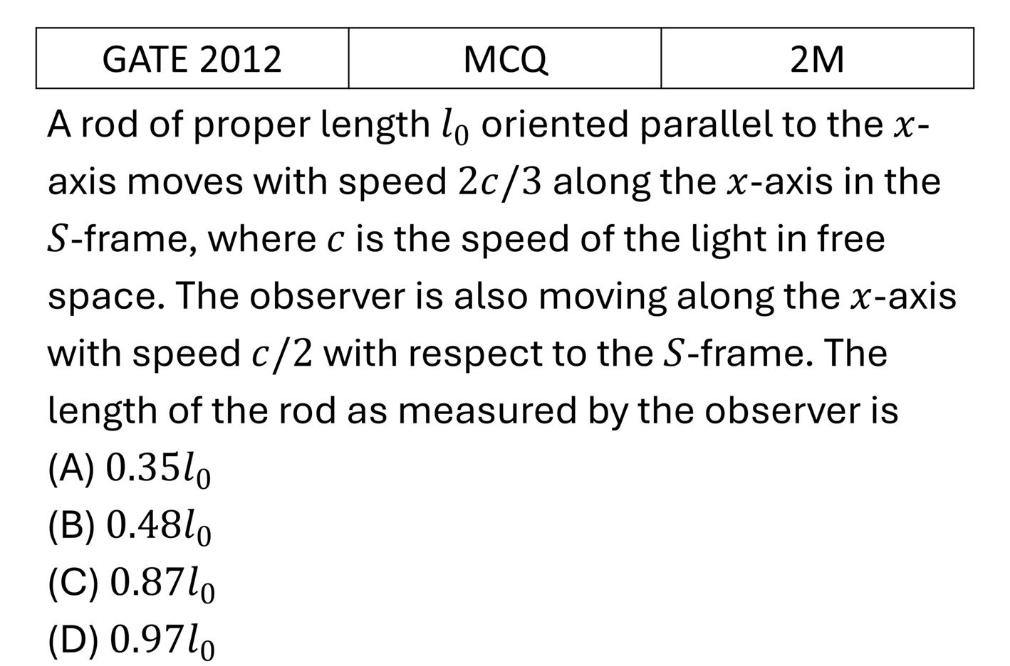 Question 1