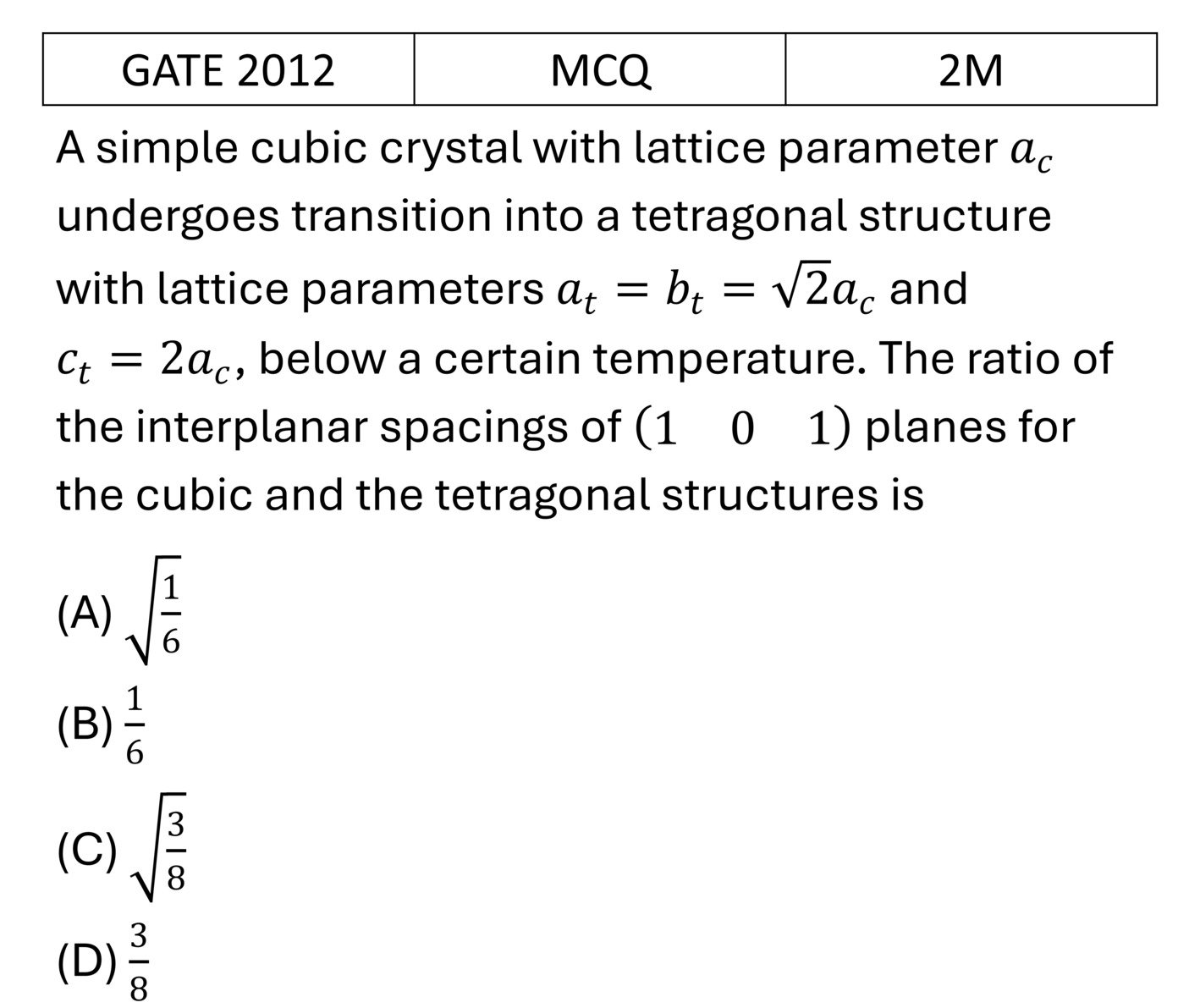 Question 1