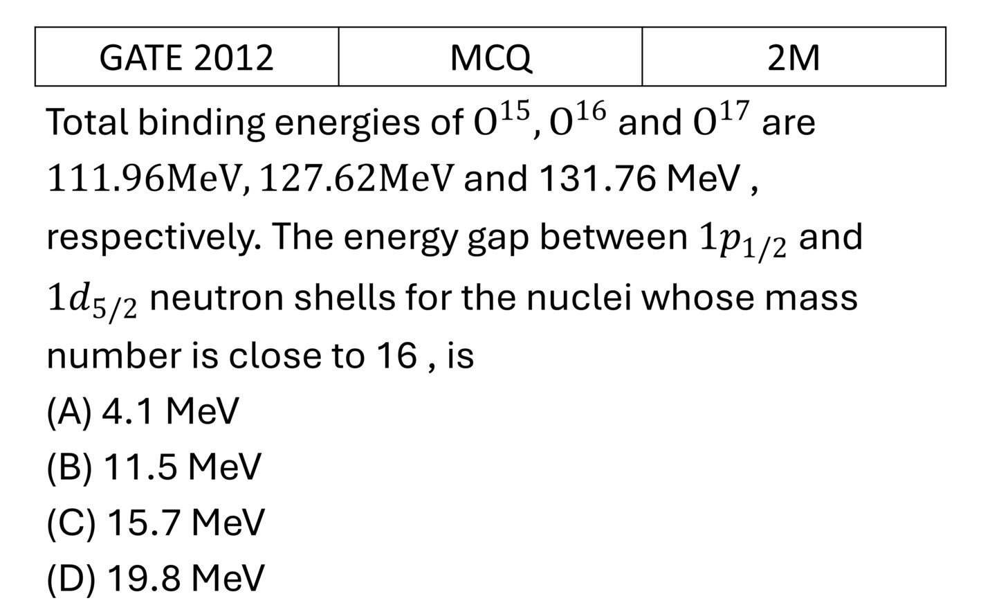Question 1