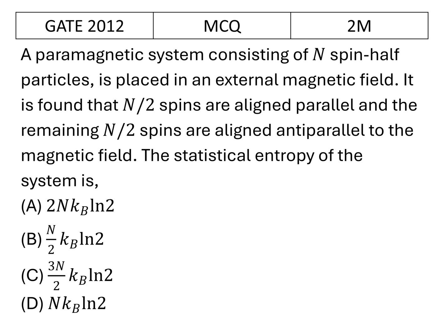 Question 1