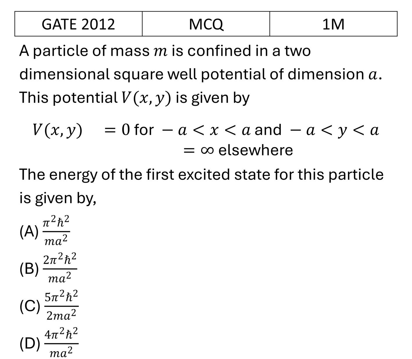 Question 1