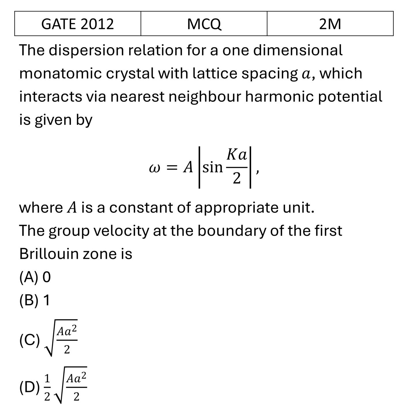 Question 1