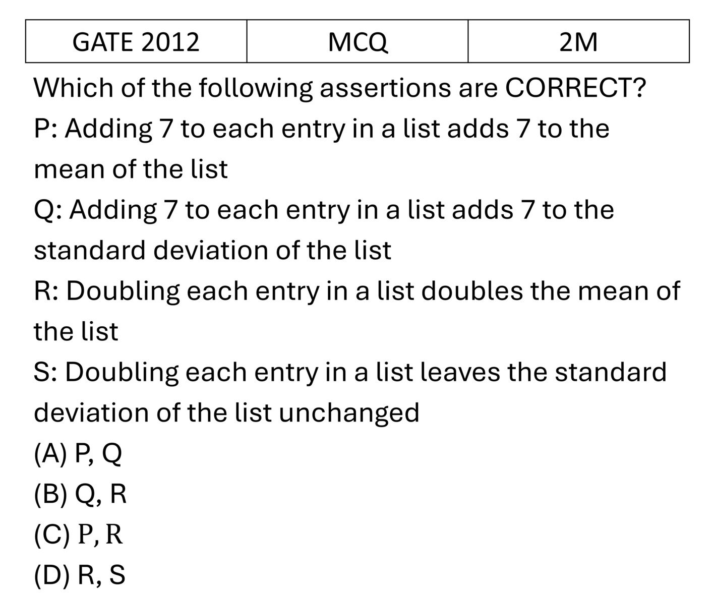 Question 1