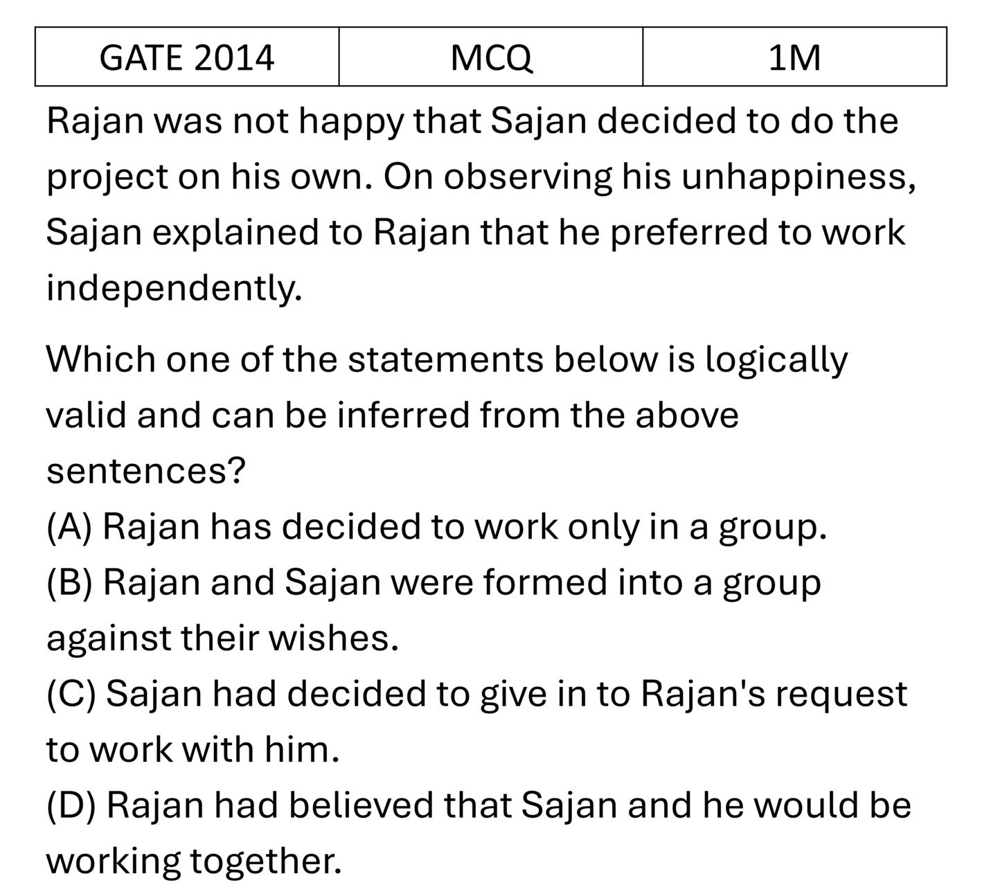 Question 5