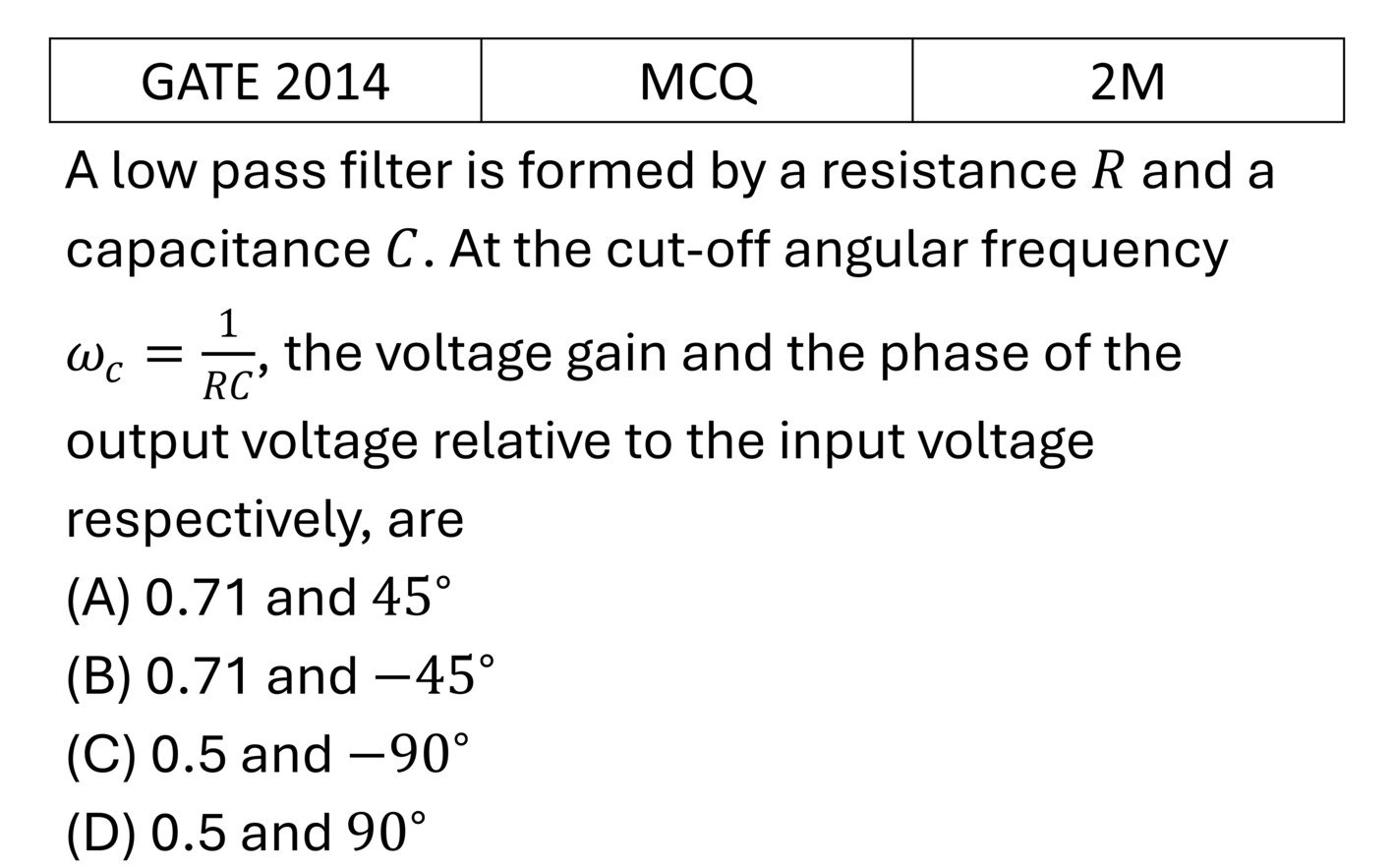 Question 1