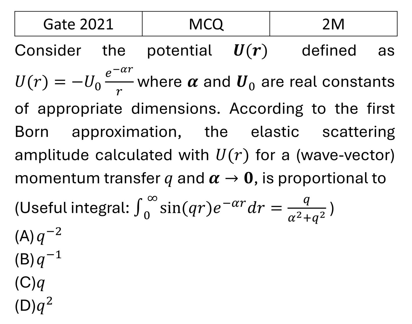 Question 3