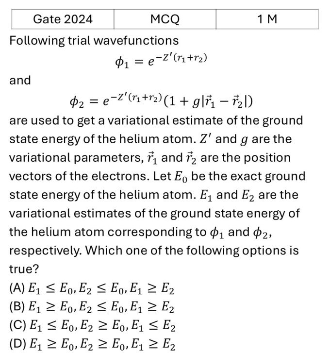 Question 1